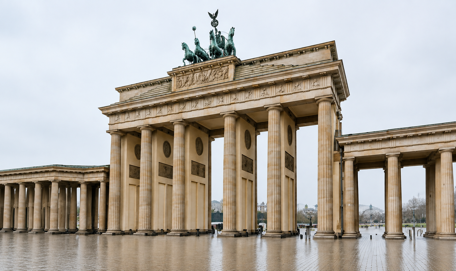 Siluet Gerbang Brandenburg